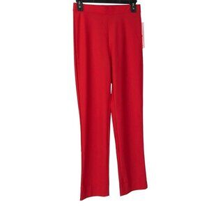 $98‎ IC COLLECTION Stretch Woven Slim Leg Slit Hem Ankle Pants  XSM NWT